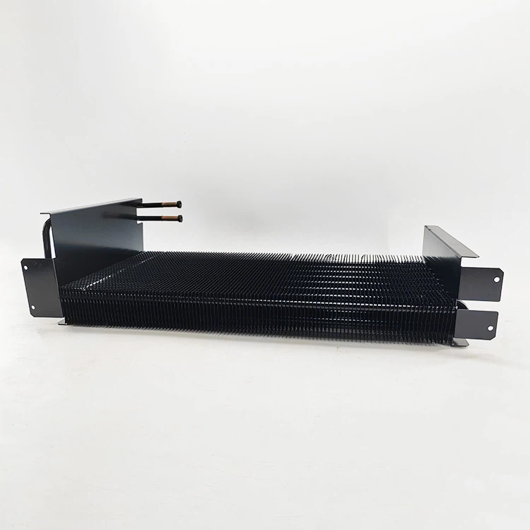 Condensatore del sistema di refrigerazione con alette in alluminio con tubo di rame