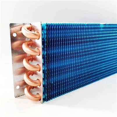 Condensatore del condizionatore d'aria con tubo di rame