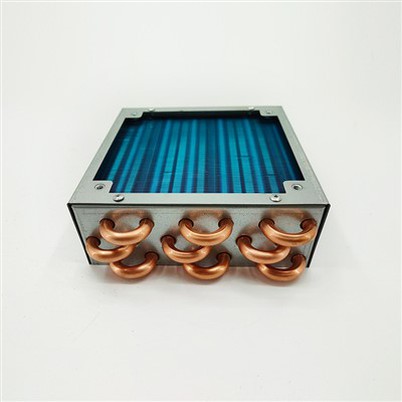 Condensatore ad alette in alluminio con tubo in rame ad alta efficienza