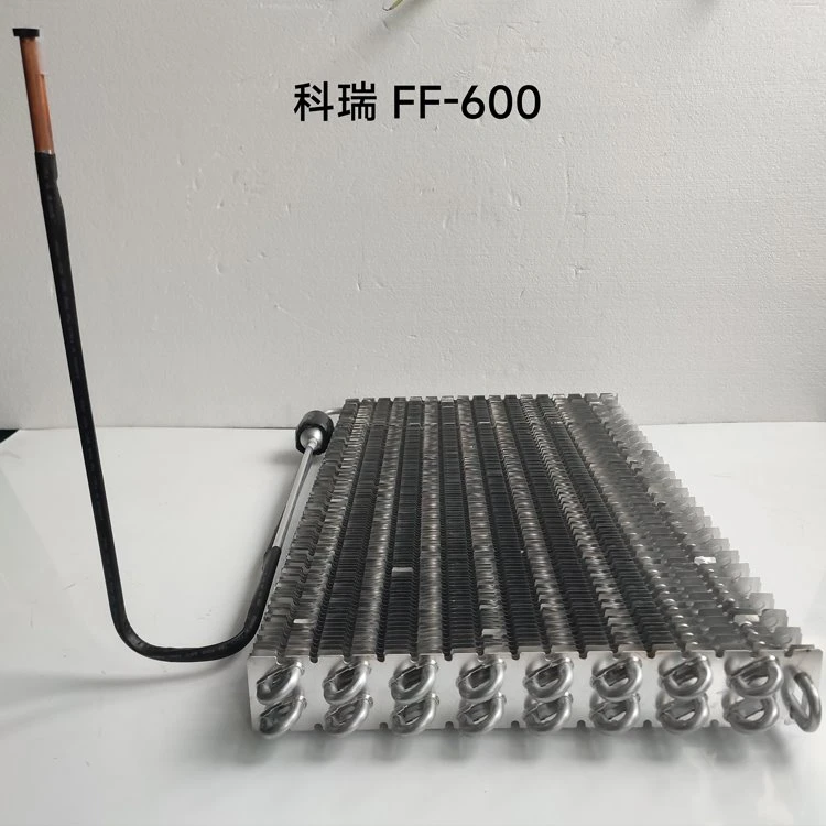 Evaporatore alettato con tubo in alluminio push-in