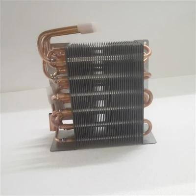 Piccolo evaporatore alettato con tubo di rame